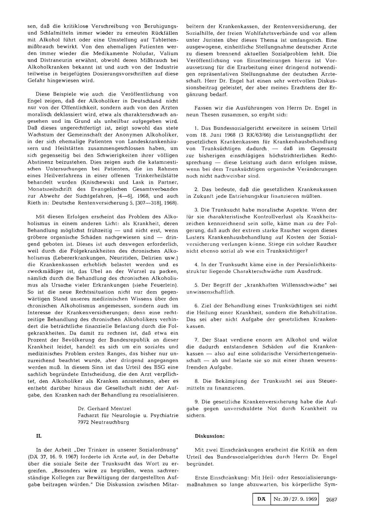 Vorschauseite 1: Trunksucht = Krankheit: II.
