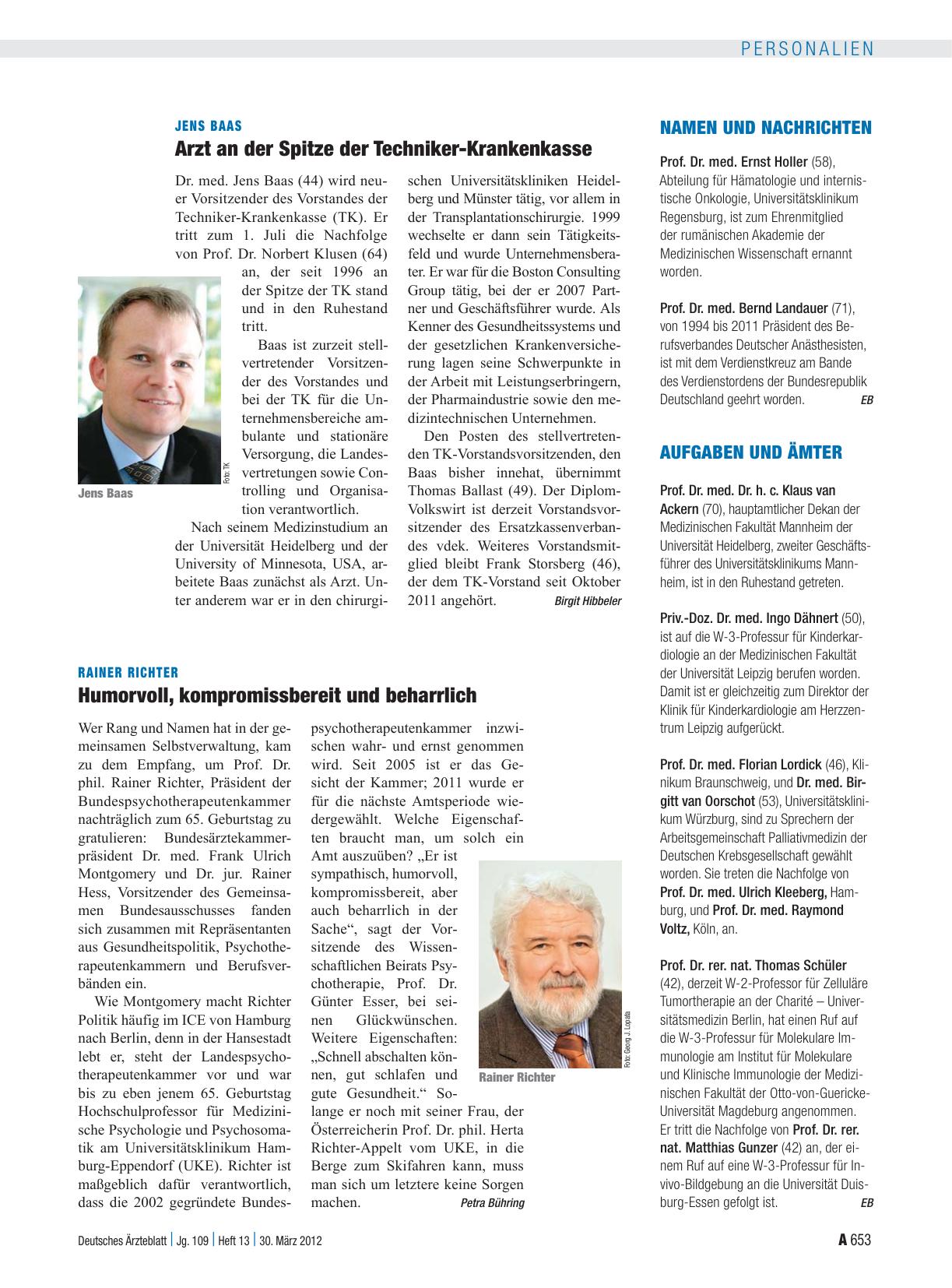 Vorschauseite 1: Namen und Nachrichten