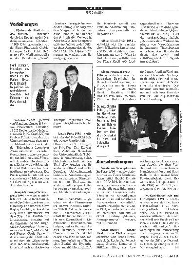 Vorschauseite 1: Ausschreibungen