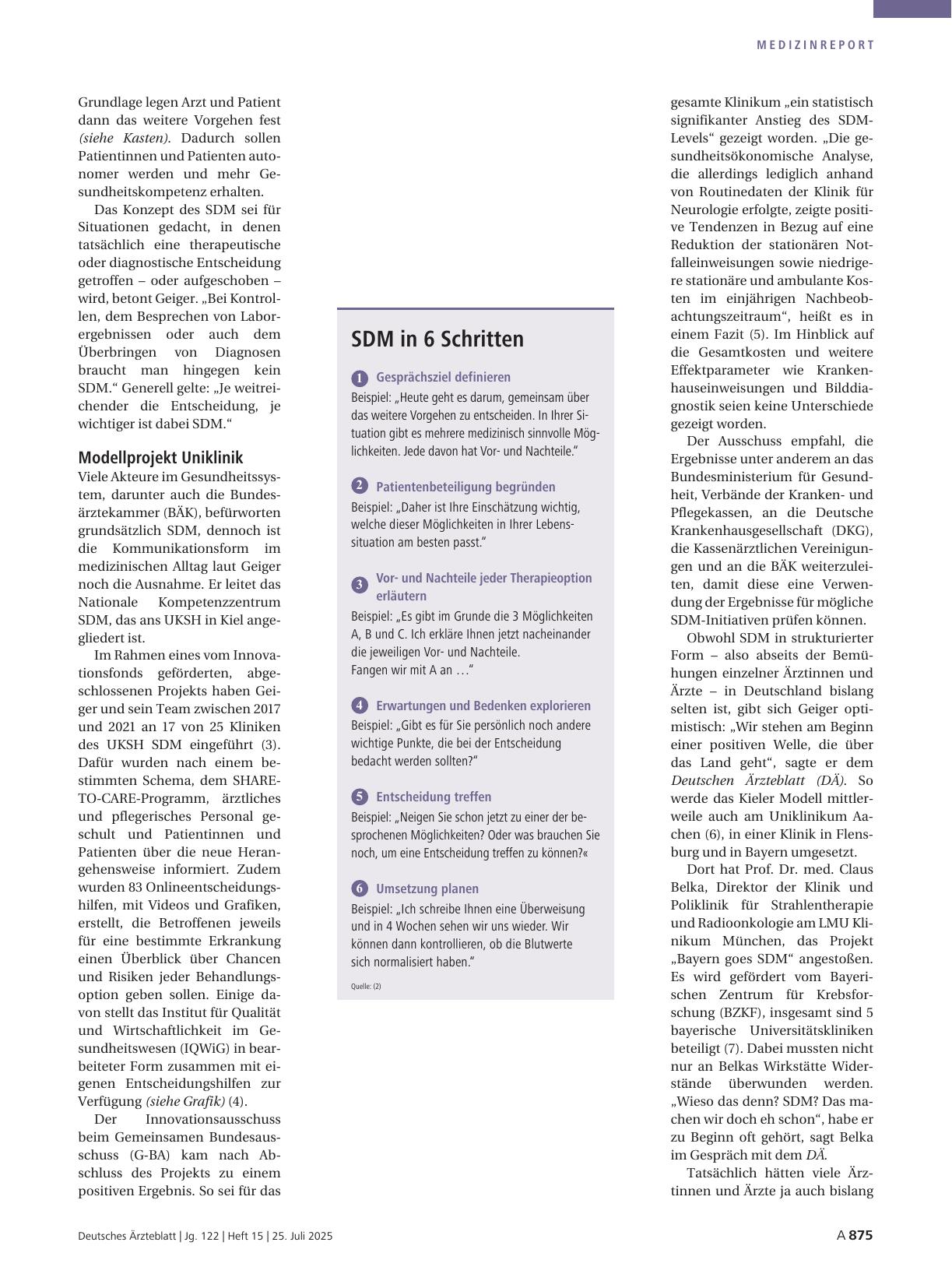 Vorschauseite 2: Shared Decision Making: Was es für eine gemeinsame Entscheidungsfindung braucht