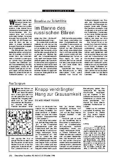 Vorschauseite 1: Börsebius zur Tarkett-Aktie: Im Banne des russischen Bären