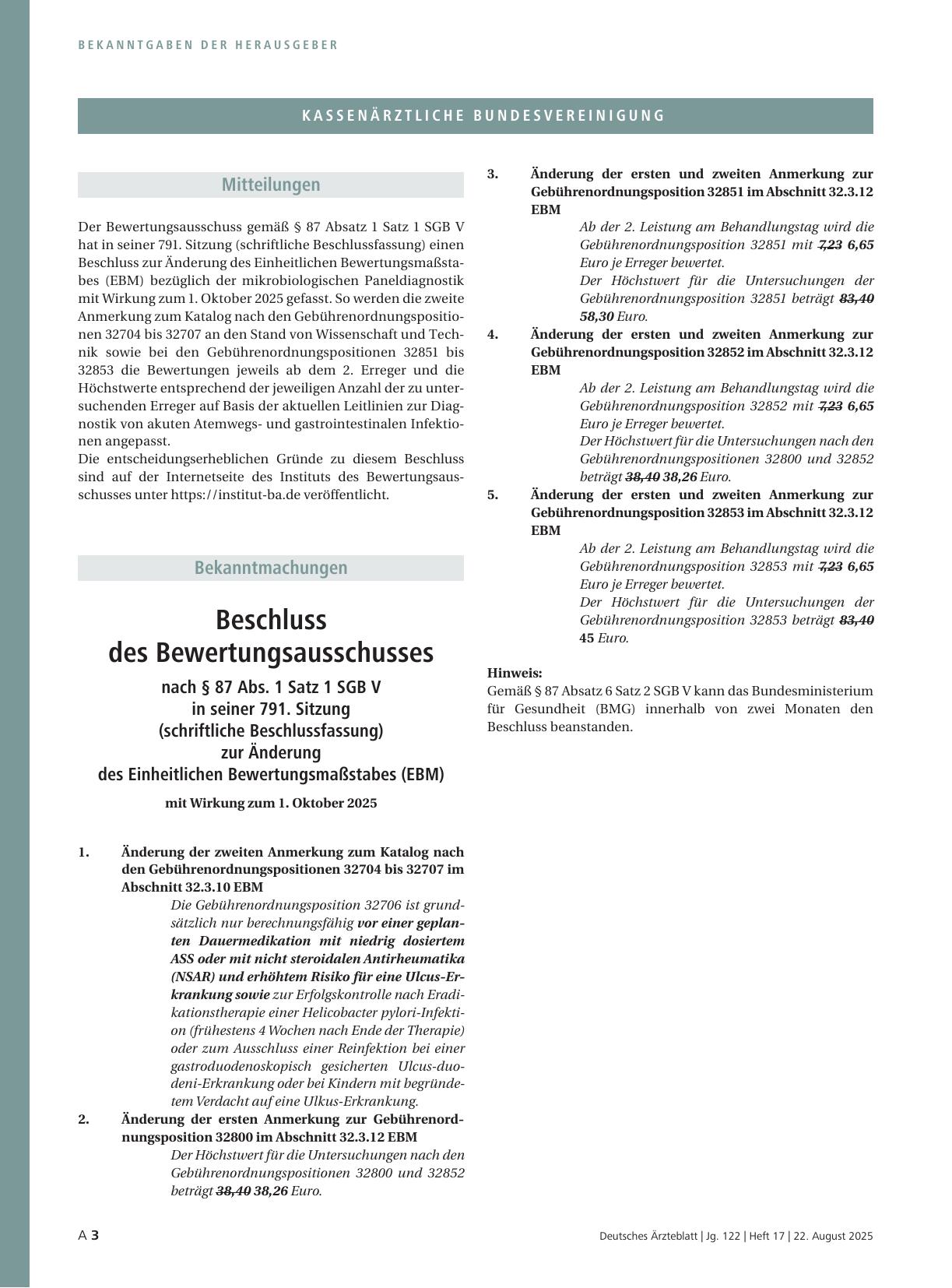 Vorschauseite 4: Mitteilungen