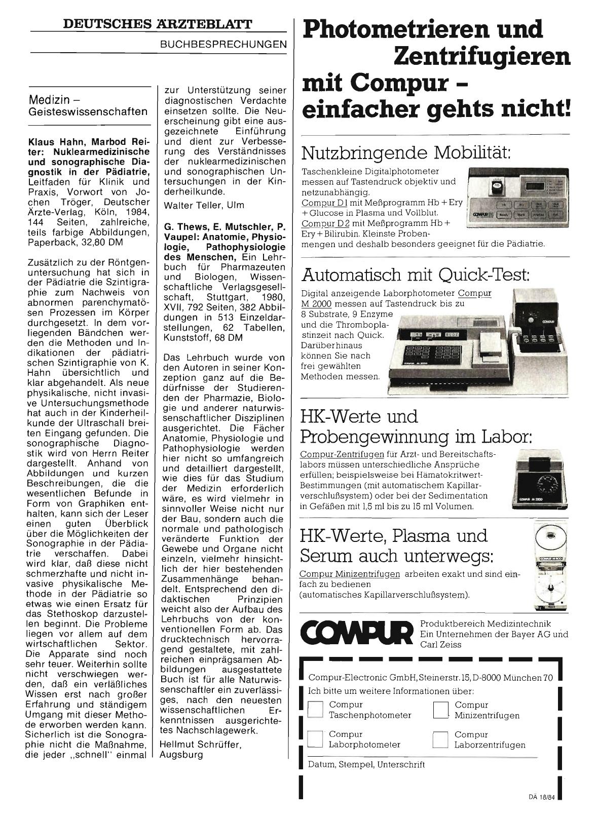 Vorschauseite 1: Medizin — Geisteswissenschaften