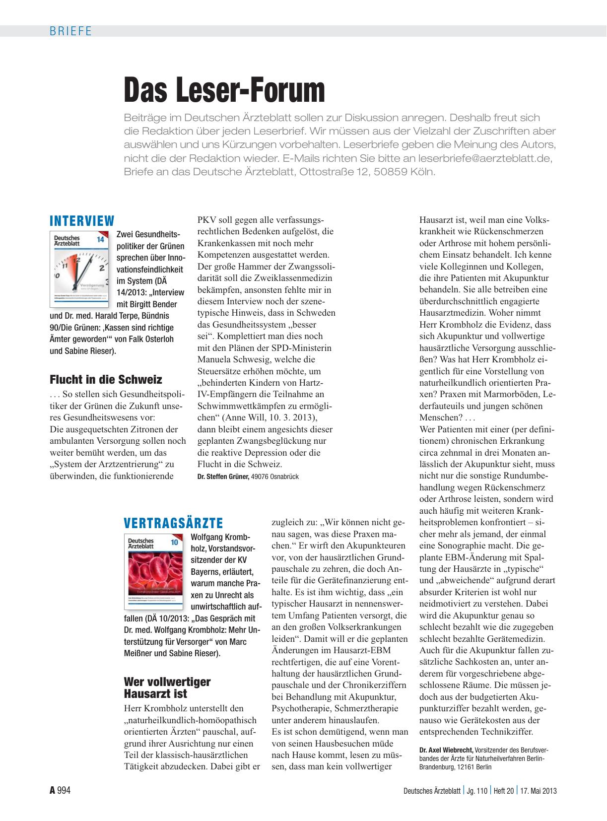 Vorschauseite 1: Interview: Flucht in die Schweiz