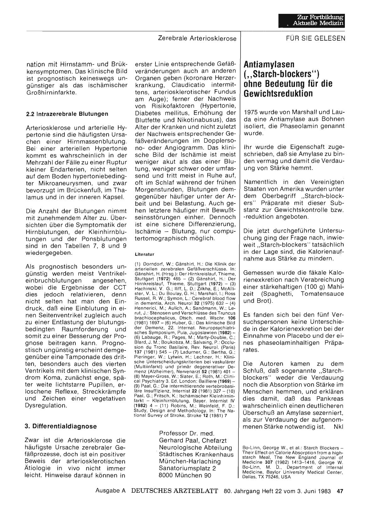 Vorschauseite 1: Antiamylasen („Starch-blockers“) ohne Bedeutung für die Gewichtsreduktion