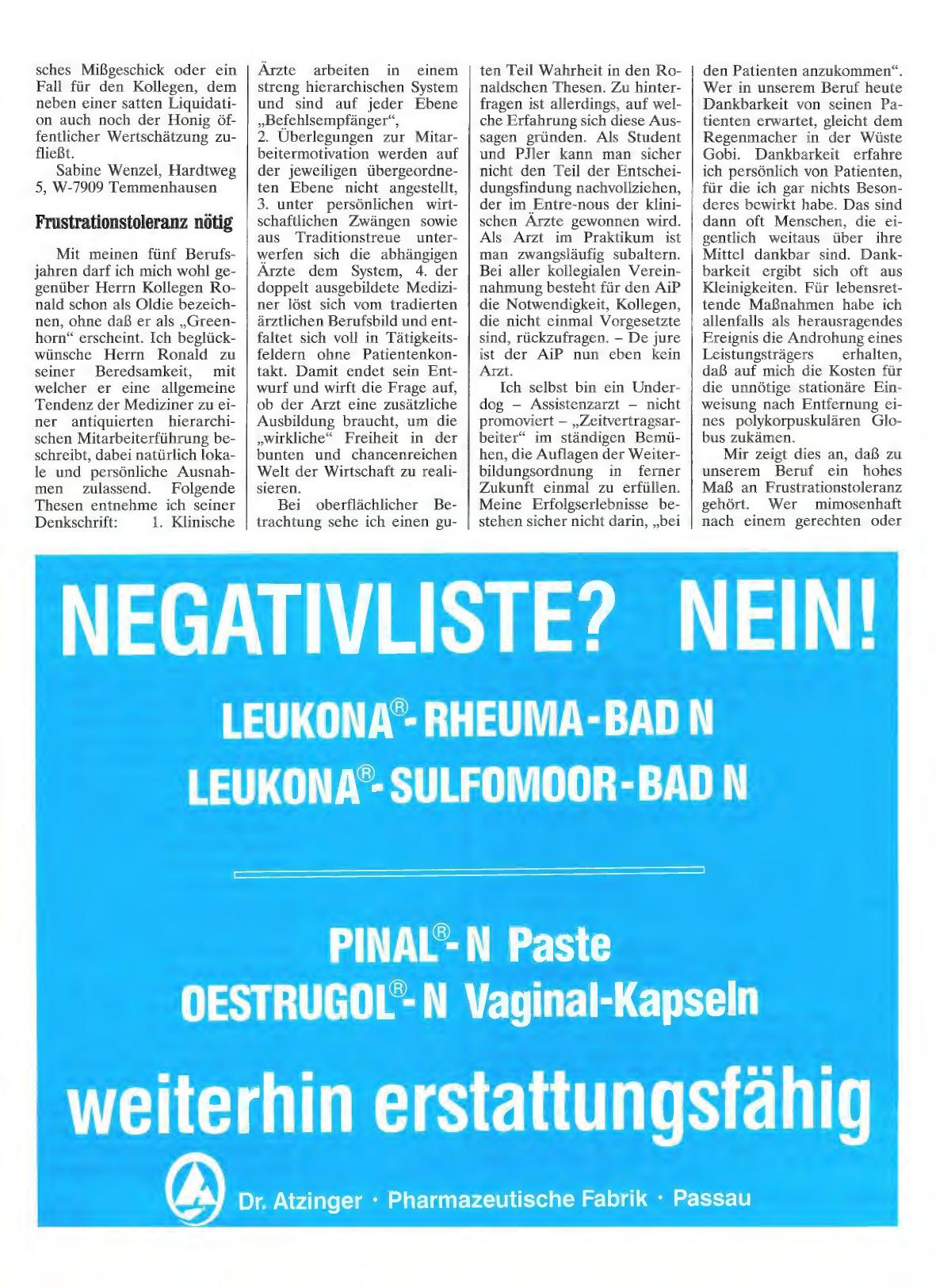 Vorschauseite 1: BERUFSWELT: Frustrationstoleranz nötig