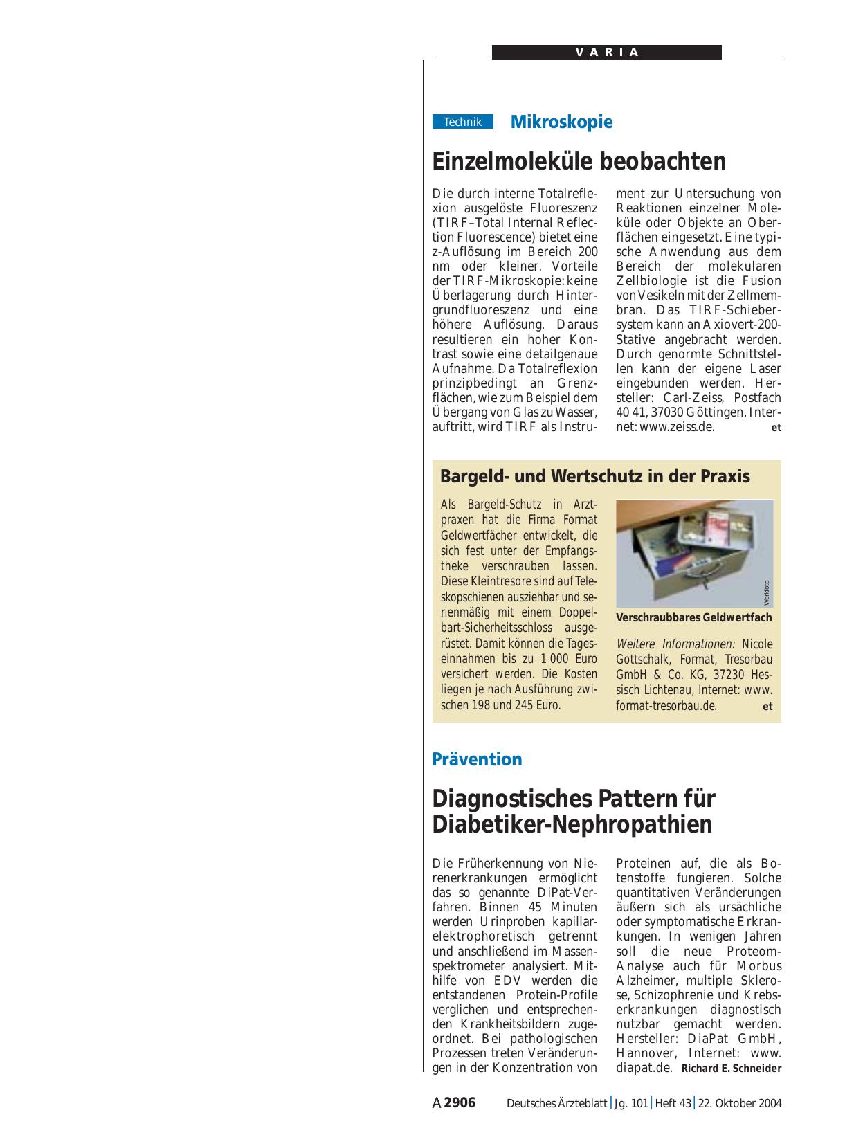 Vorschauseite 1: Mikroskopie: Einzelmoleküle beobachten