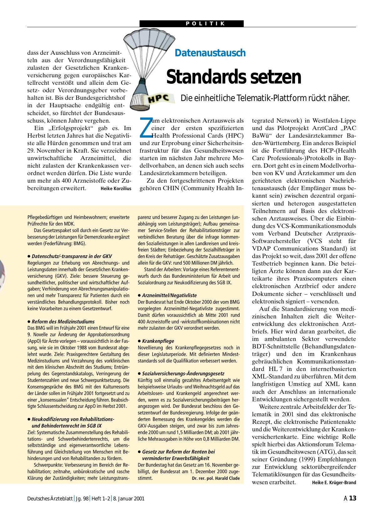 Vorschauseite 1: Datenaustausch: Standards setzen