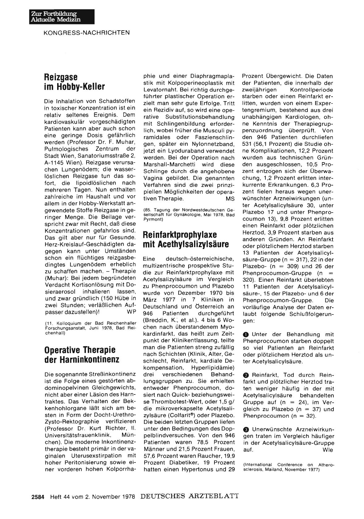 Vorschauseite 1: Operative Therapie der Harninkontinenz