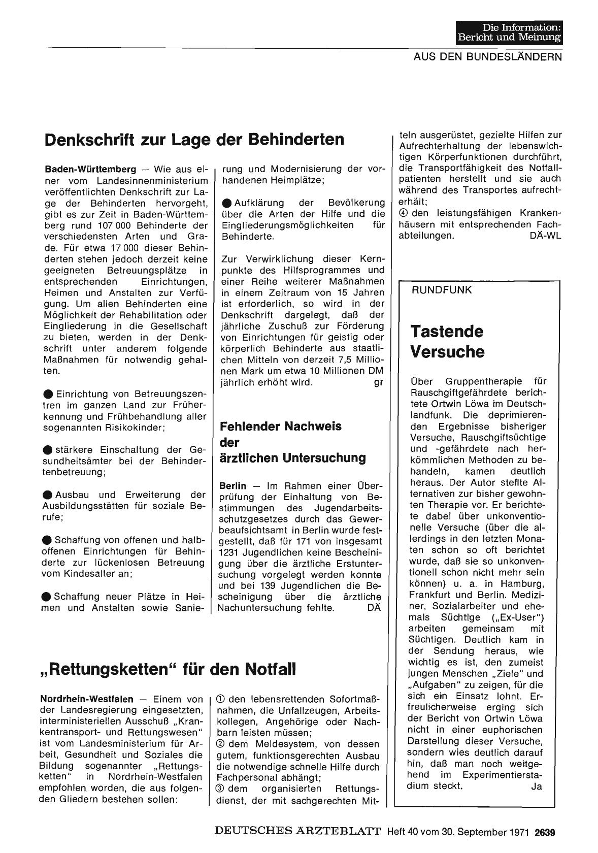 Vorschauseite 1: Fehlender Nachweis der ärztlichen Untersuchung