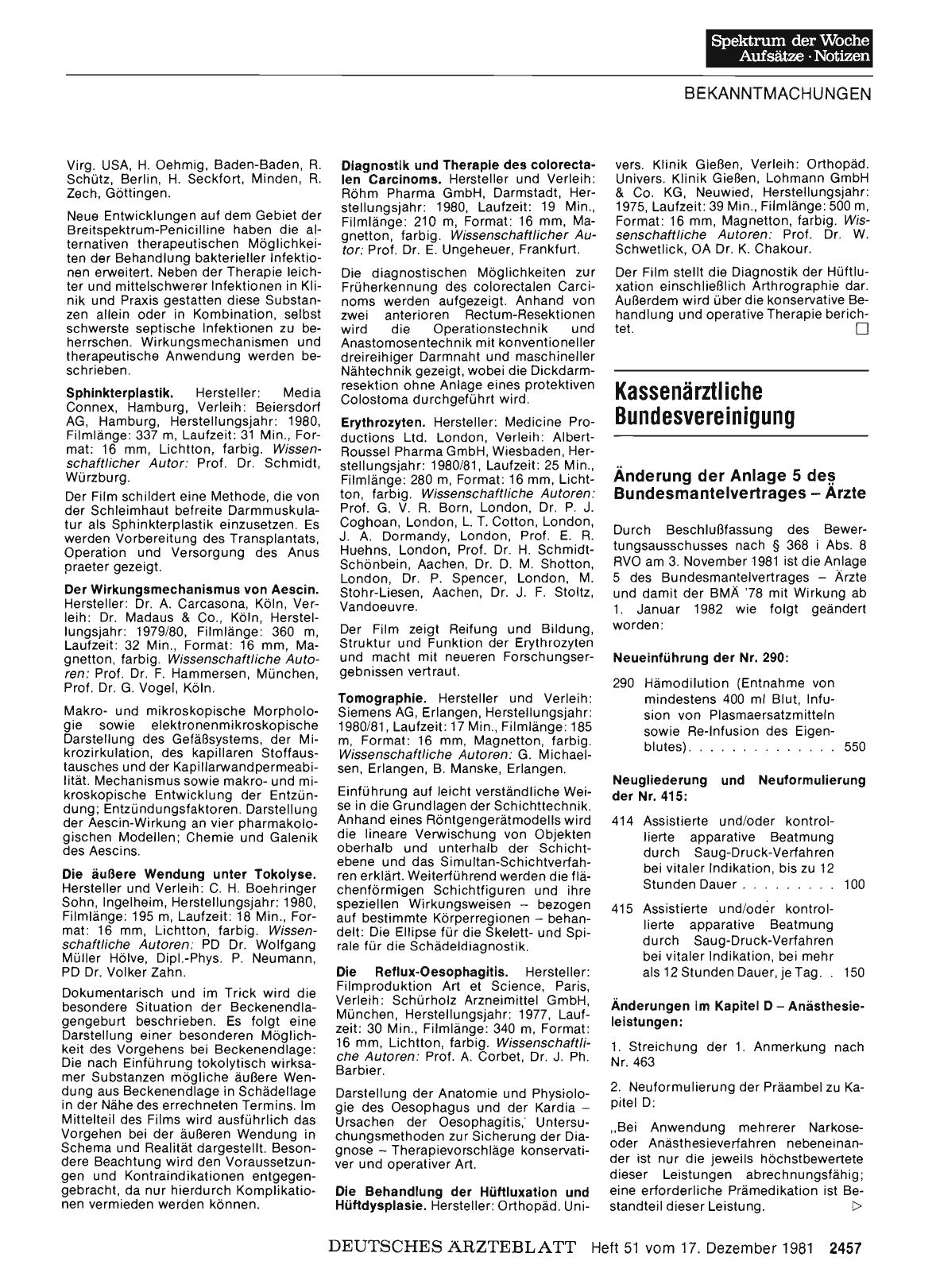 Vorschauseite 1: Kassenärztliche Bundesvereinigung