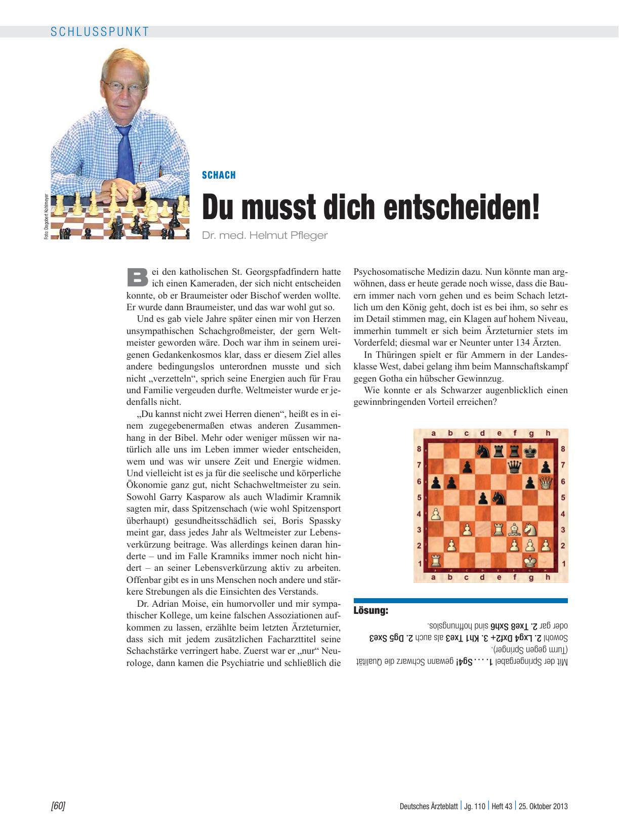 Vorschauseite 1: Schach: Du musst dich entscheiden!