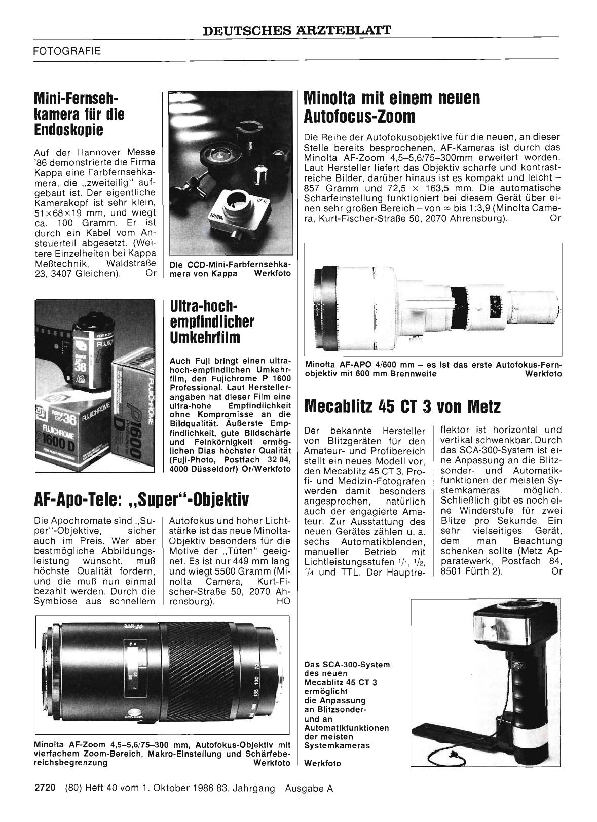 Vorschauseite 1: Ultra-hochempfindlicher Umkehrfilm