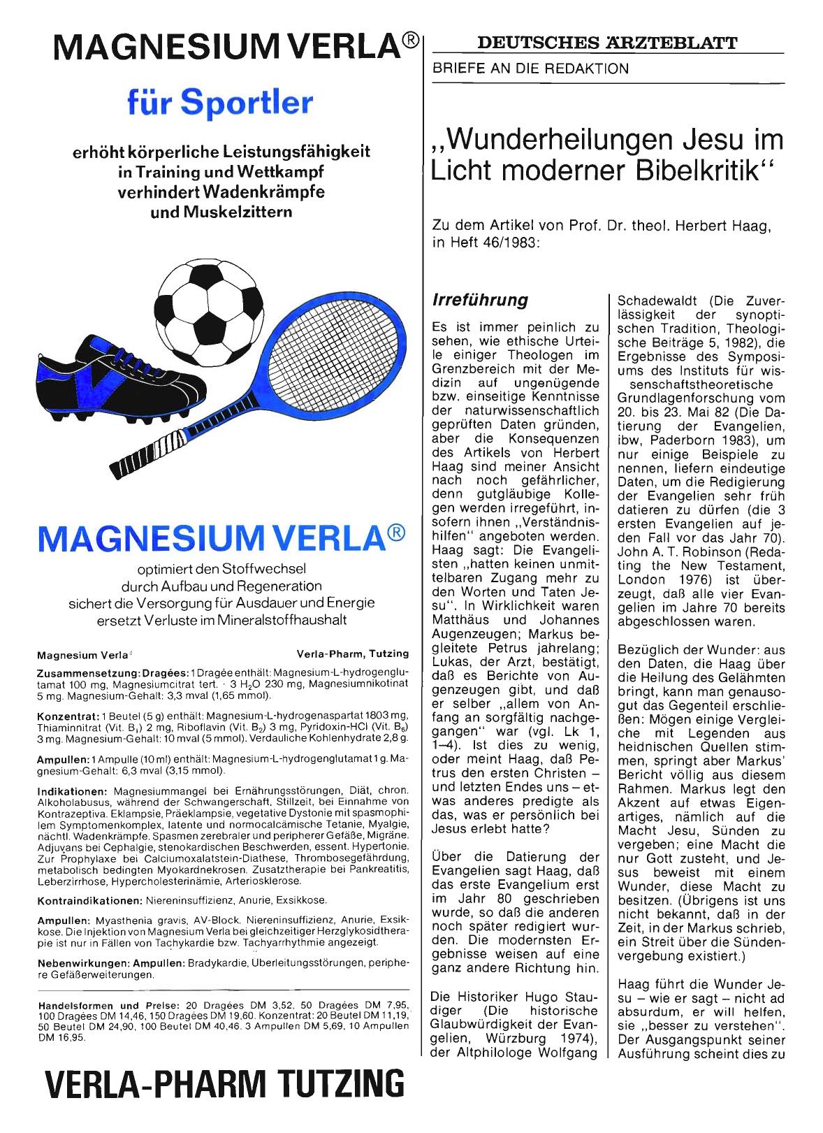 Vorschauseite 1: „Wunderheilungen Jesu im Licht moderner Bibelkritik“: Irreführung