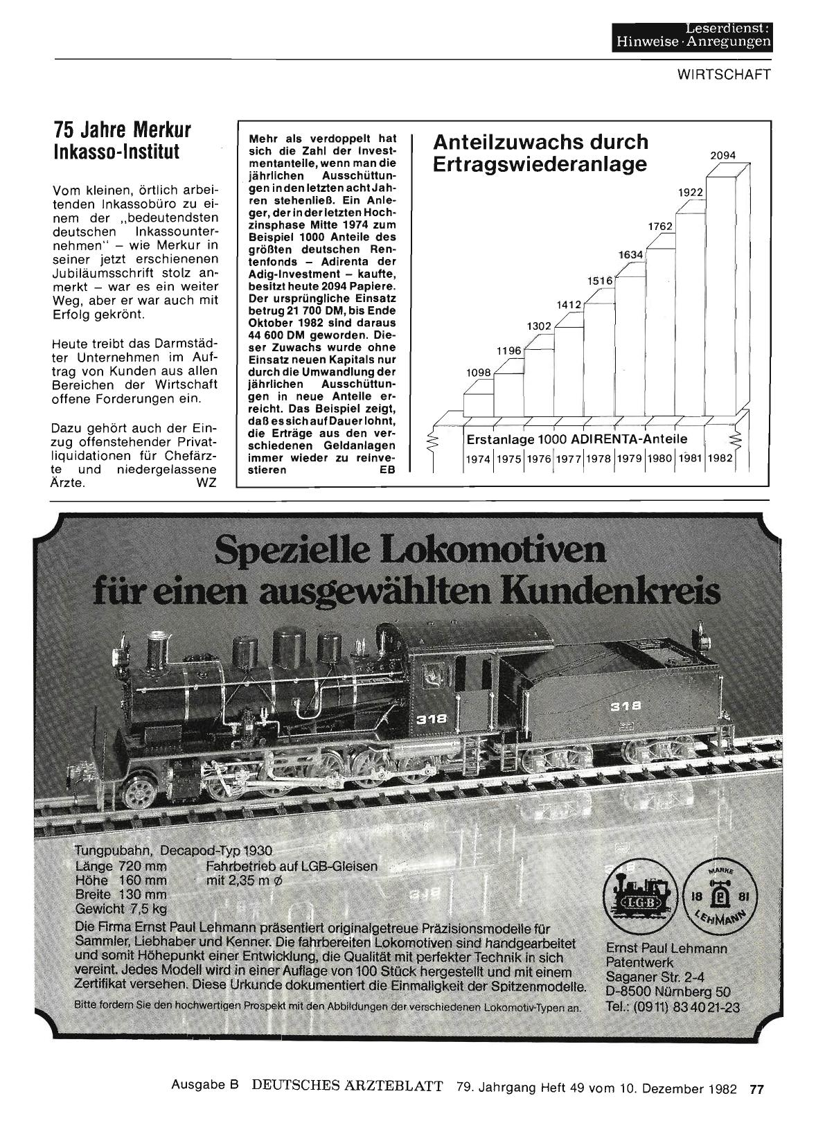 Vorschauseite 1: Anteilzuwachs durch Ertragswiederanlage