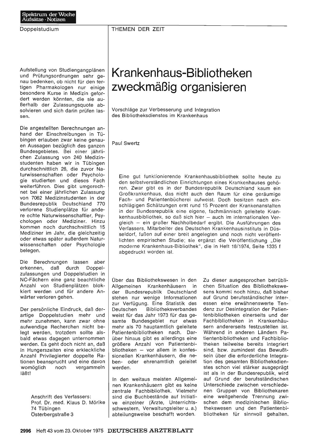 Vorschauseite 1: Krankenhaus-Bibliotheken zweckmäßig organisieren: Vorschläge zur Verbesserung und Integration des Bibliotheksdienstes im Krankenhaus