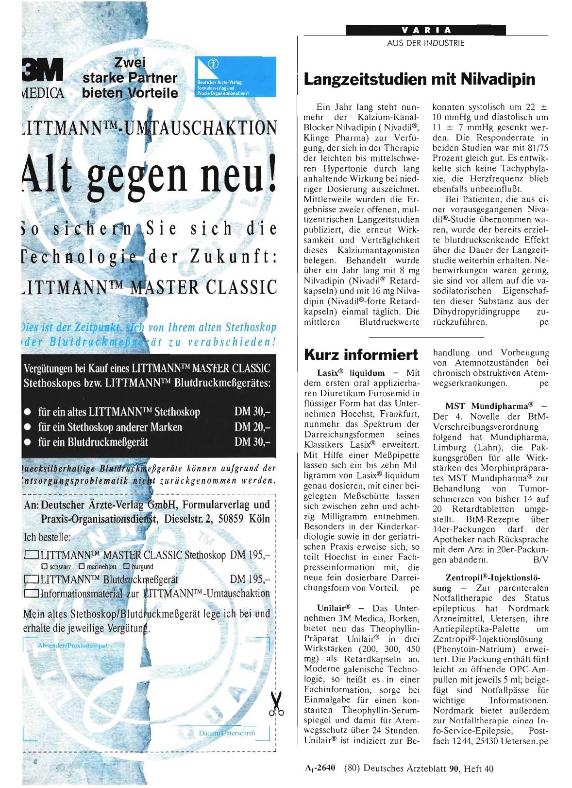 Vorschauseite 1: Kurz informiert: Unilair®