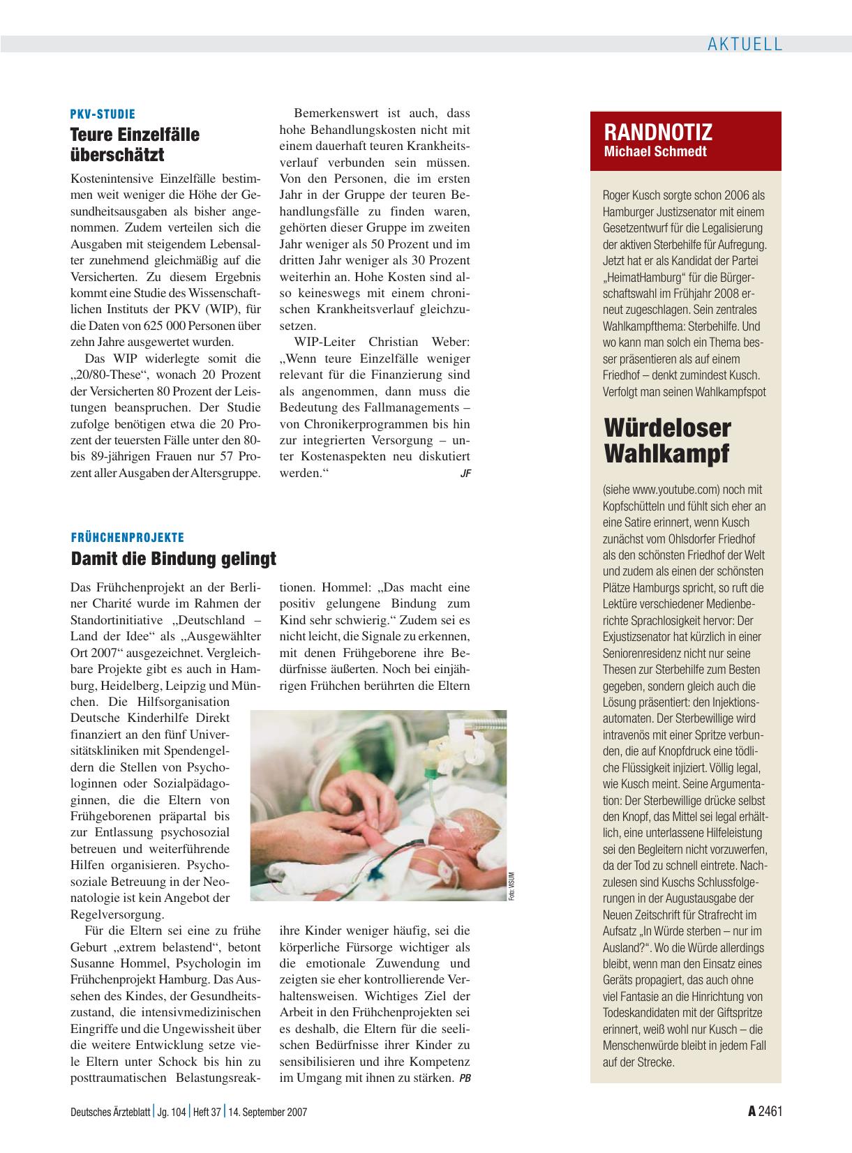 Vorschauseite 1: RANDNOTIZ: Würdeloser Wahlkampf