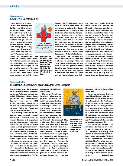 Vorschauseite 1: Überversorgung: Abwarten als beste Medizin