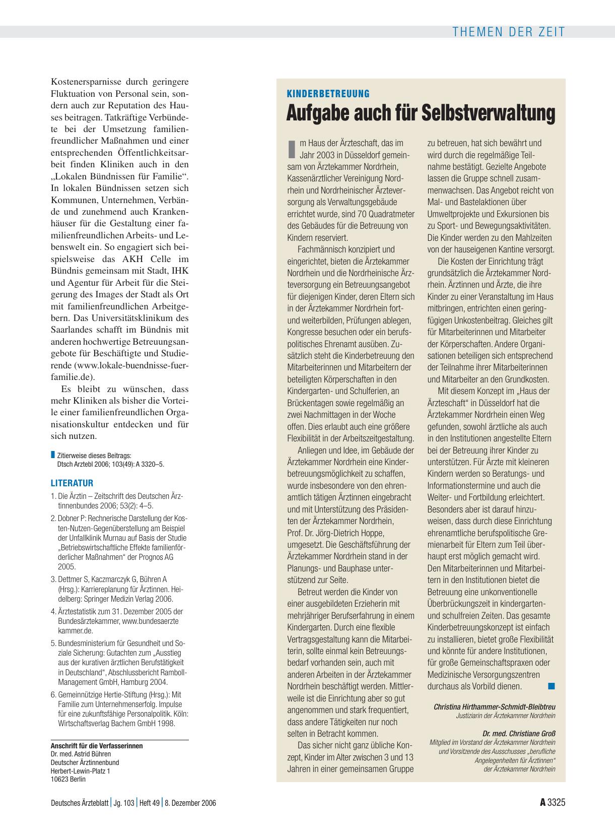 Vorschauseite 1: Kinderbetreuung: Aufgabe auch für Selbstverwaltung