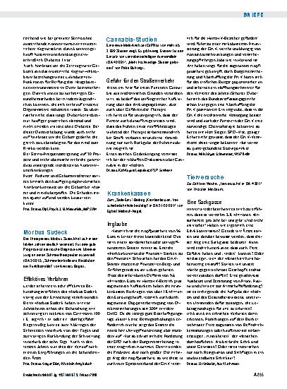 Vorschauseite 1: Tierversuche: Eine Sackgasse