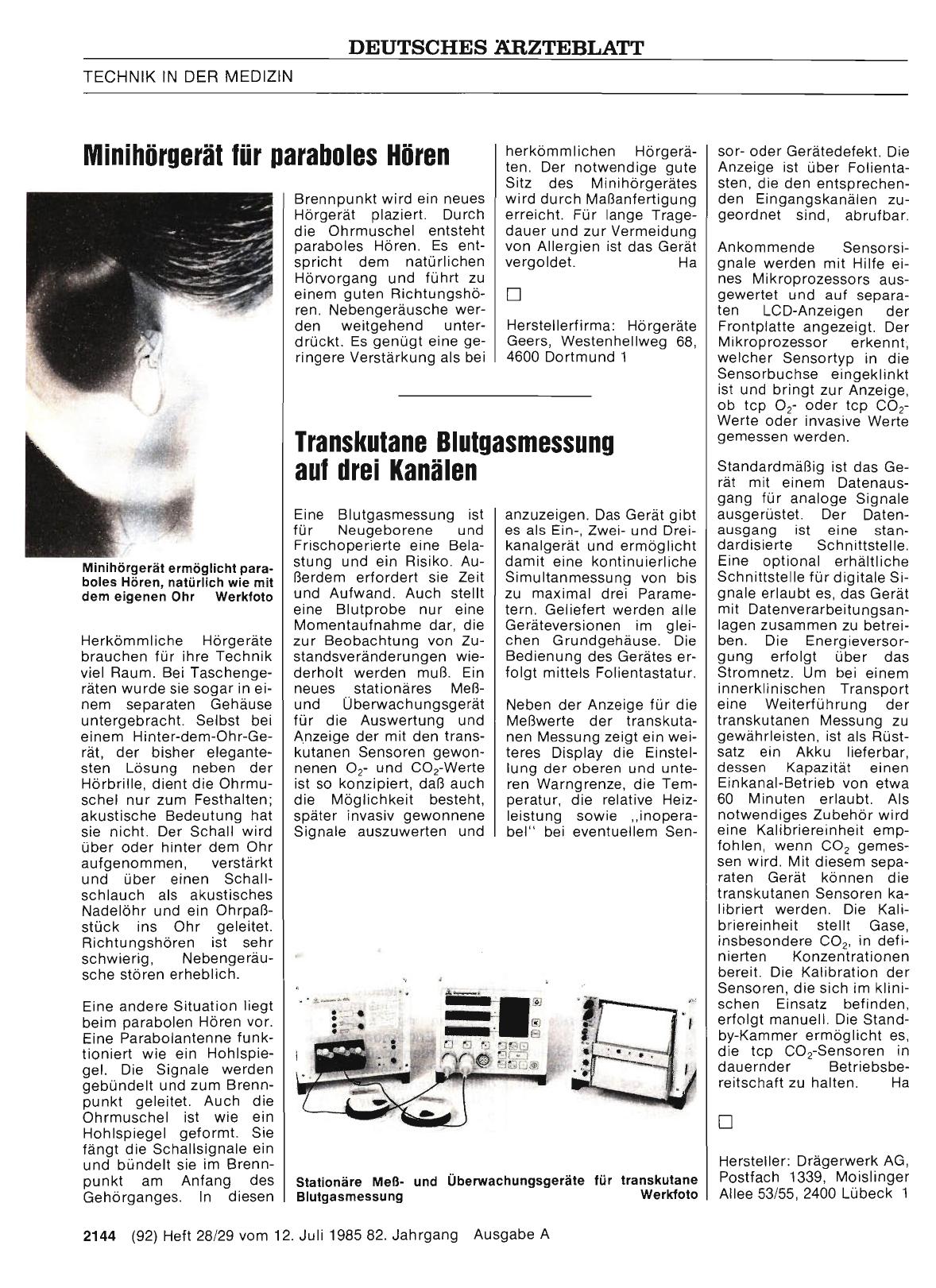 Vorschauseite 1: Minihörgerät für paraboles Hören