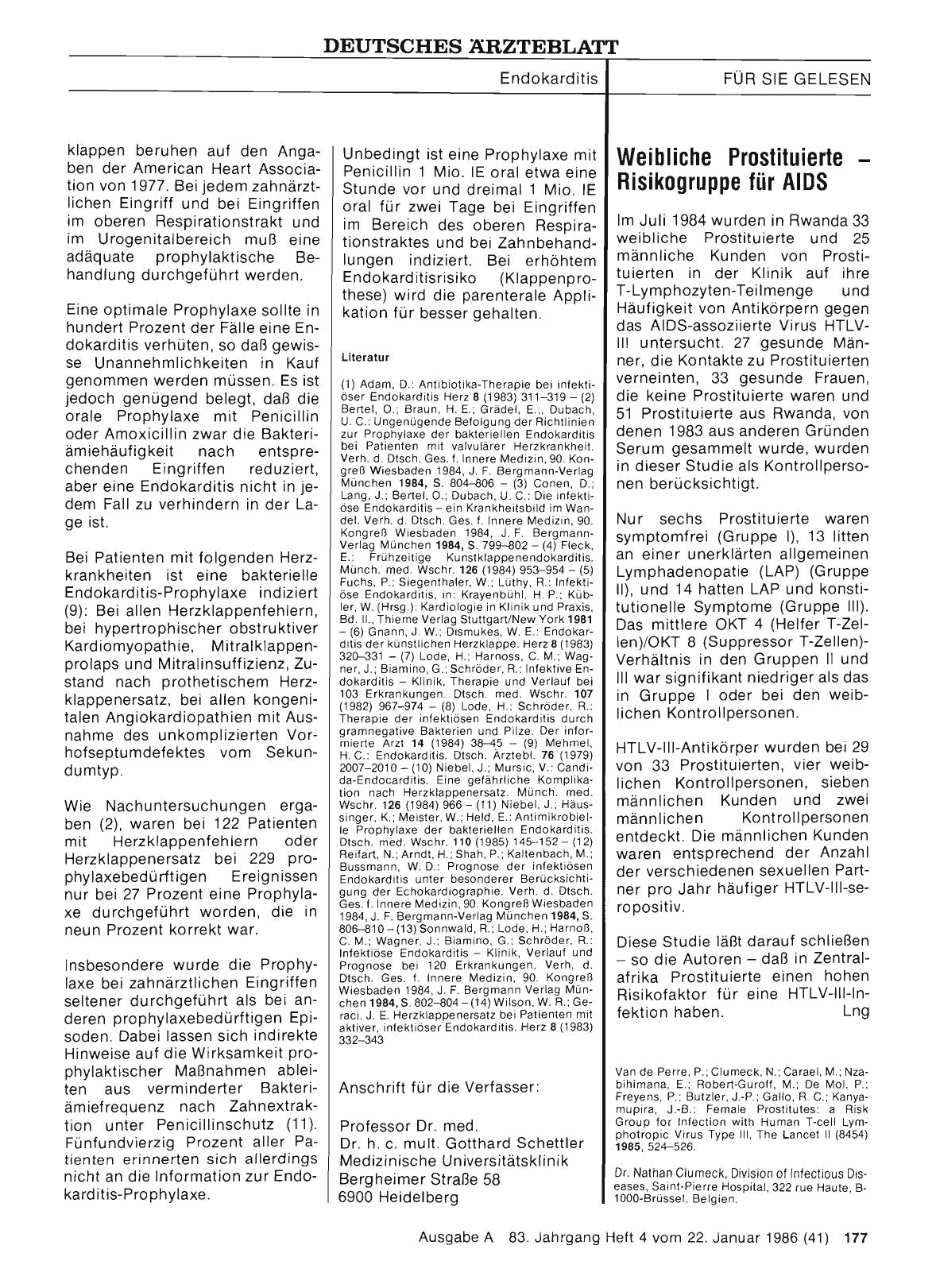 Vorschauseite 1: Weibliche Prostituierte — Risikogruppe für AIDS