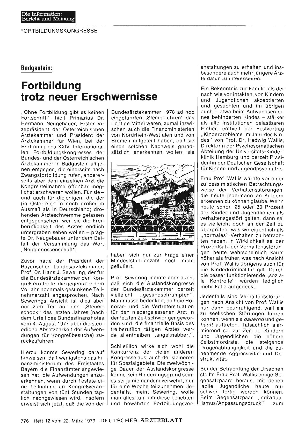 Vorschauseite 1: Badgastein: Fortbildung trotz neuer Erschwernisse