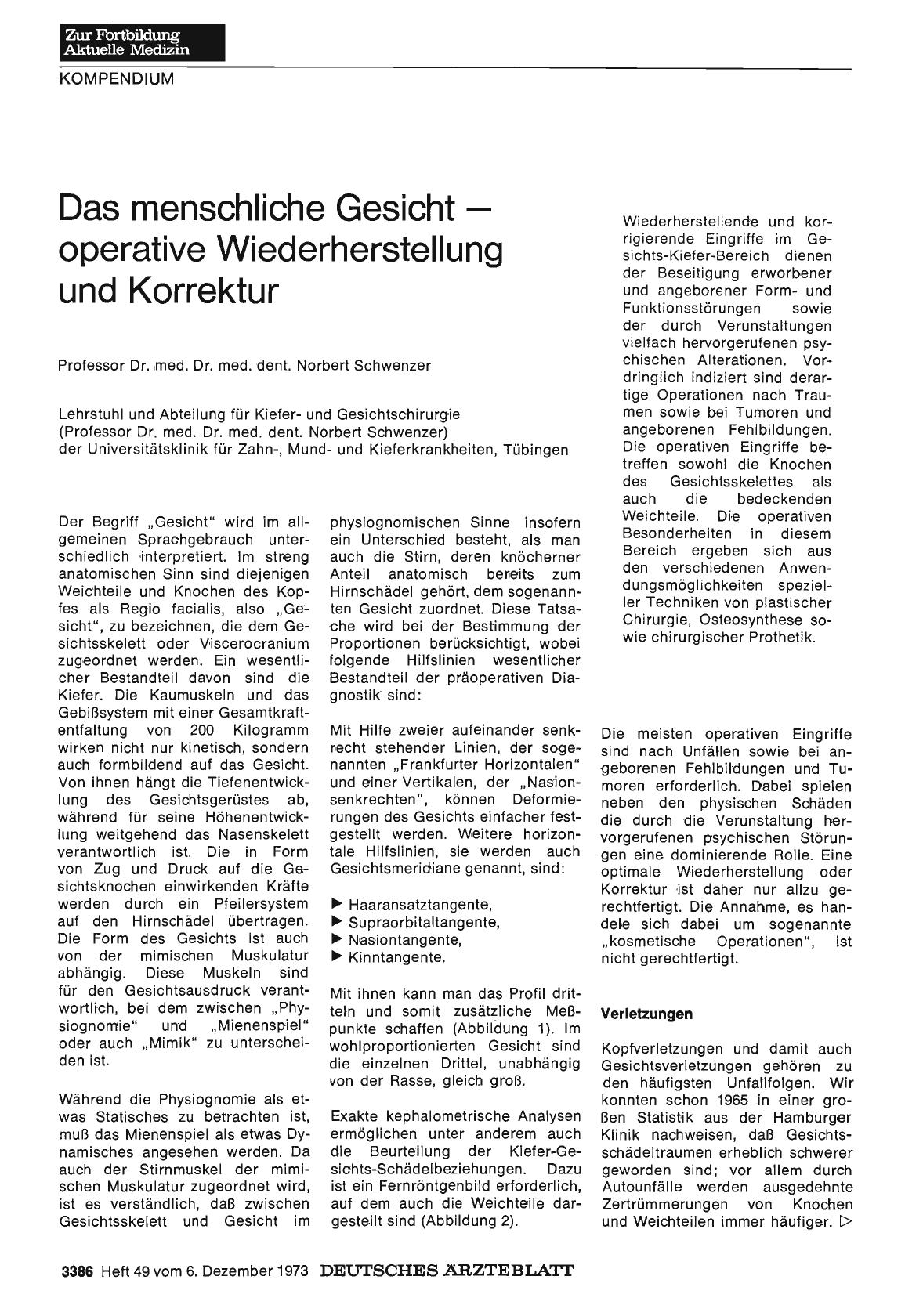 Vorschauseite 1: Das menschliche Gesicht - operative Wiederherstellung und Korrektur