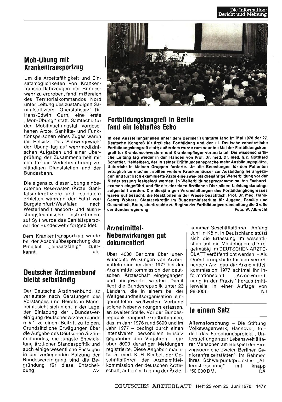 Vorschauseite 1: Deutscher Ärztinnenbund bleibt selbständig