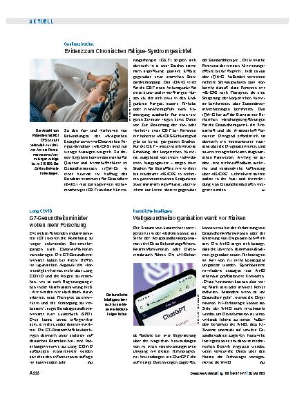 Vorschauseite 1: Künstliche Intelligenz: Weltgesundheitsorganisation warnt vor Risiken