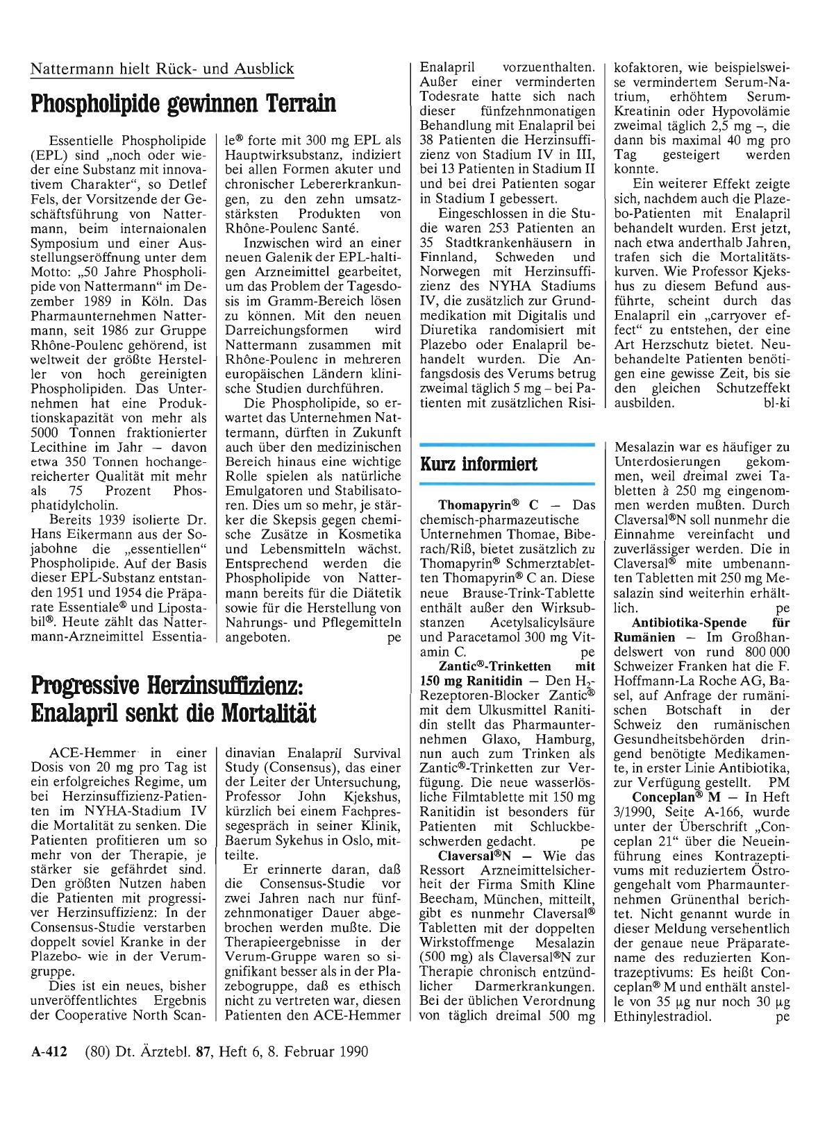 Vorschauseite 1: Kurz informiert