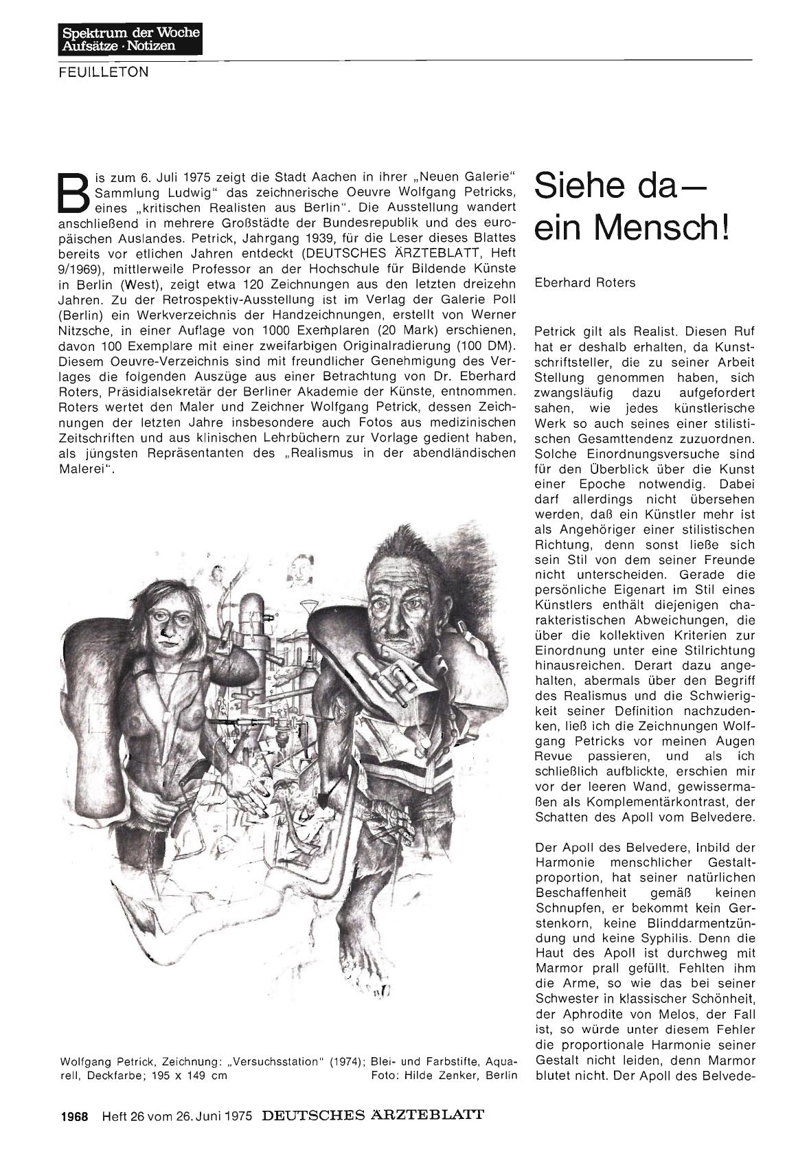Vorschauseite 1: Siehe da — ein Mensch!