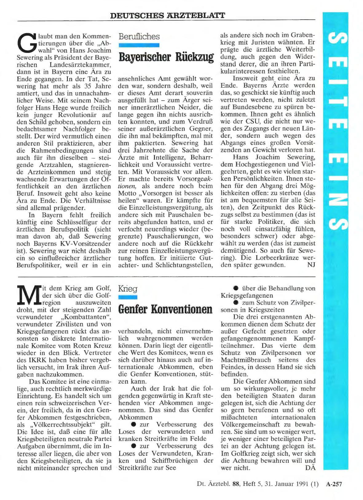 Vorschauseite 1: Krieg: Genfer Konventionen