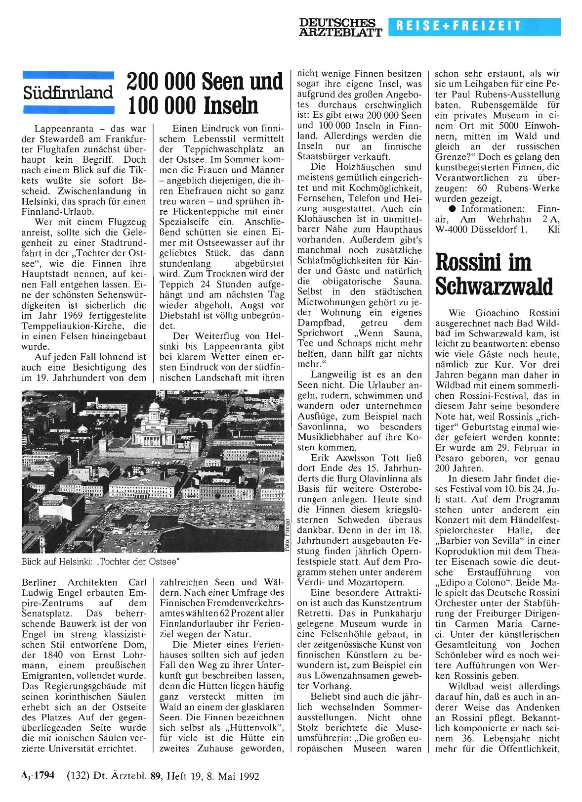 Vorschauseite 1: Südfinnland: 200 000 Seen und 100 000 Inseln