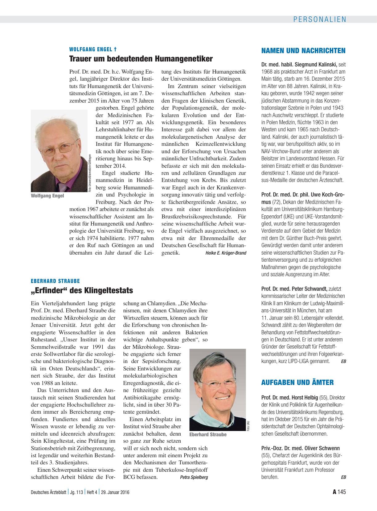 Vorschauseite 1: Namen und Nachrichten