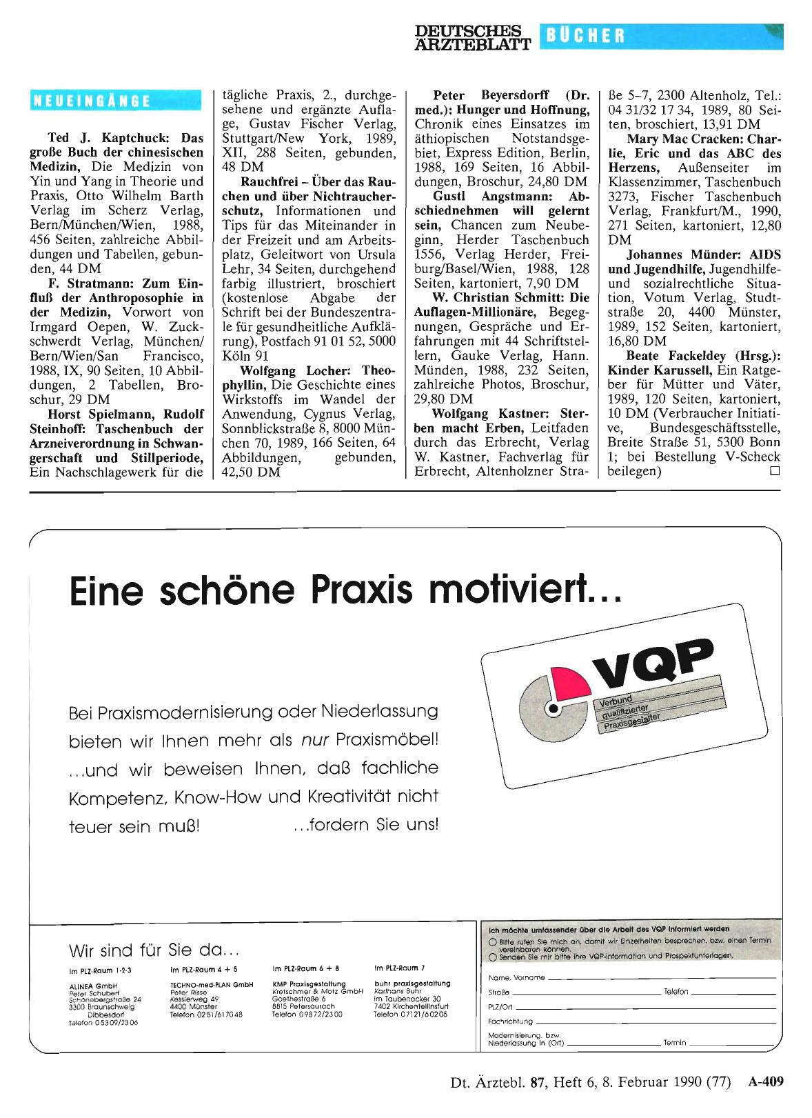 Vorschauseite 1: Neueingänge