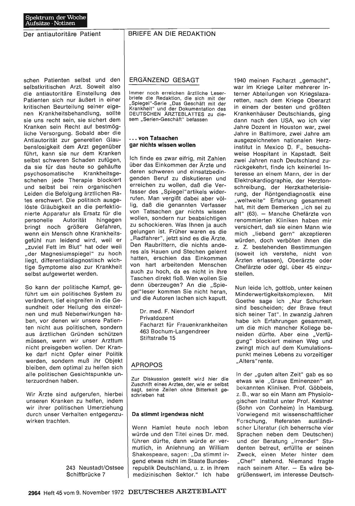 Vorschauseite 1: Apropos: Da stimmt irgendwas nicht