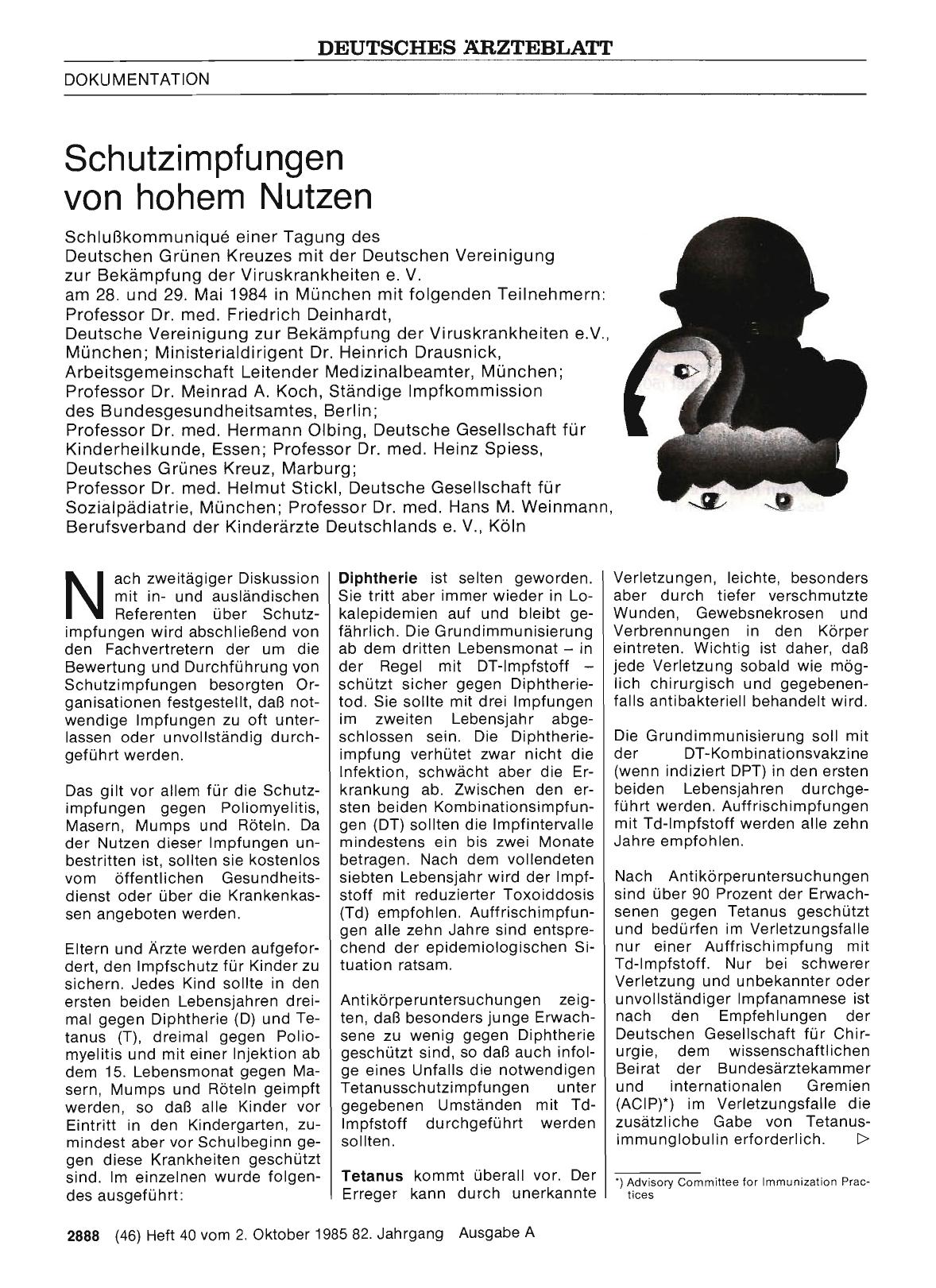 Vorschauseite 1: Schutzimpfungen von hohem Nutzen