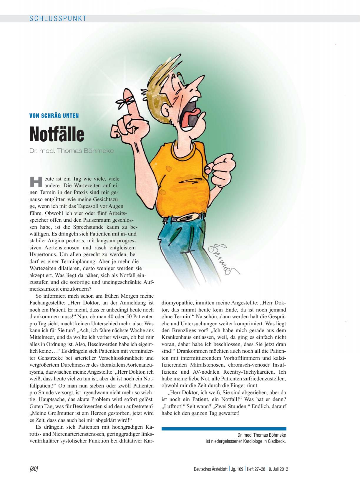 Vorschauseite 1: Von schräg unten: Notfälle