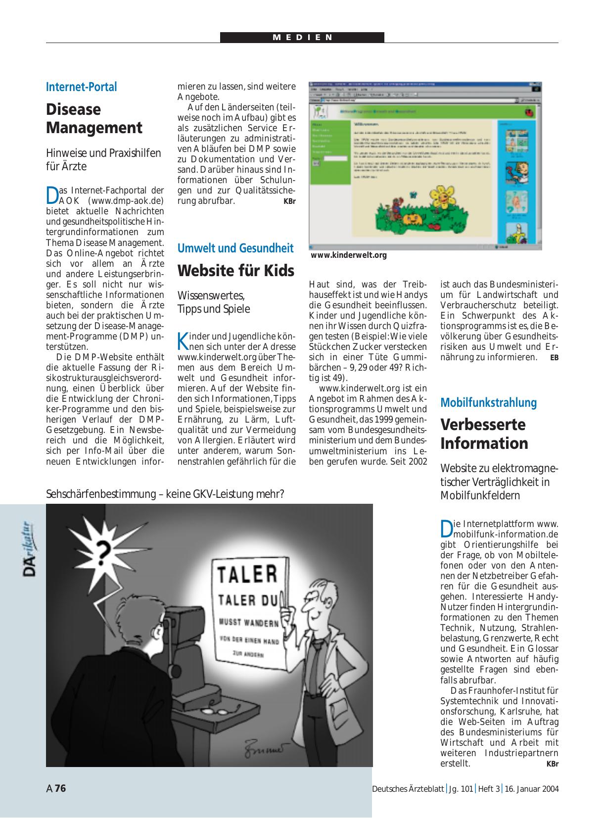Vorschauseite 1: Mobilfunkstrahlung: Verbesserte Information