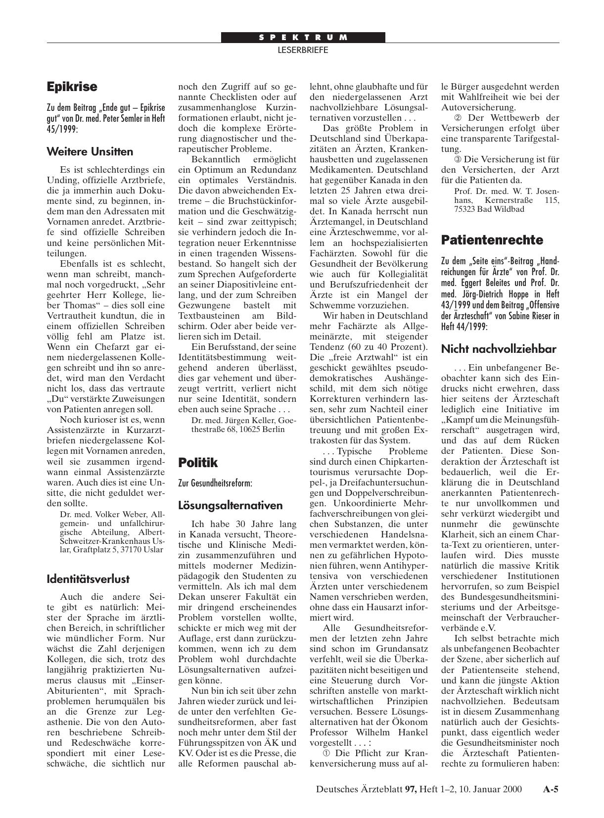 Vorschauseite 1: Patientenrechte: Nicht nachvollziehbar