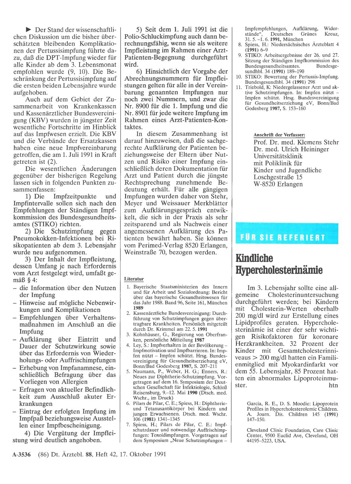 Vorschauseite 1: Kindliche Hypercholesterinämie