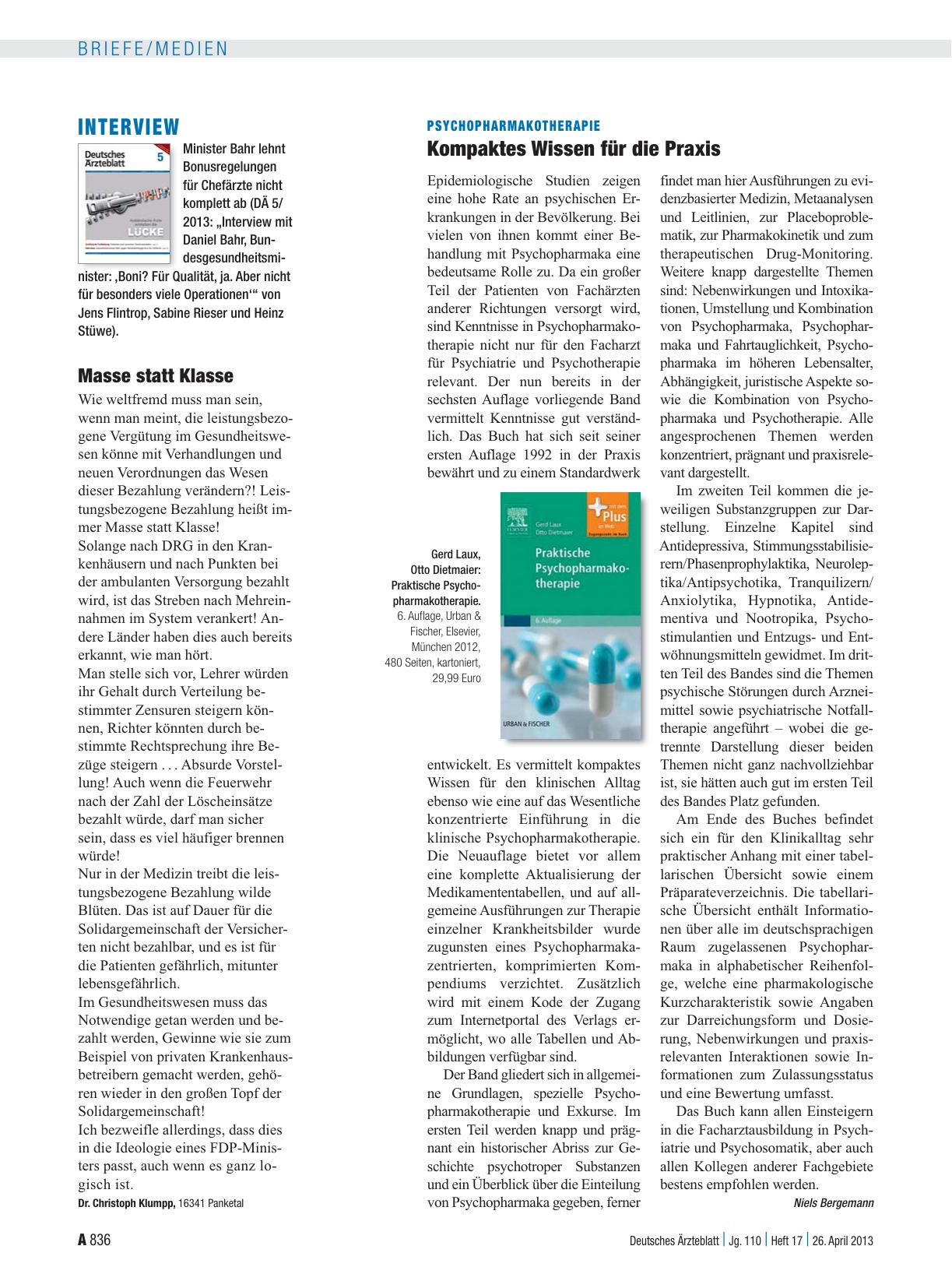 Vorschauseite 1: Interview: Masse statt Klasse