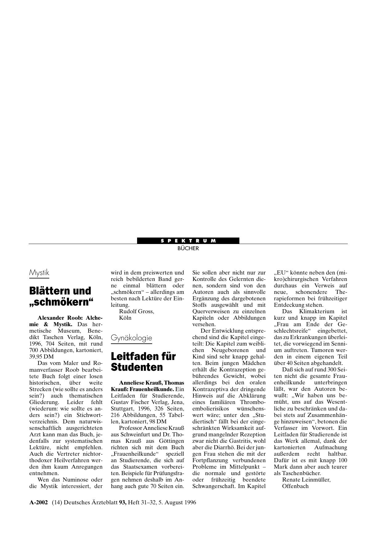 Vorschauseite 1: Alchemie & Mystik