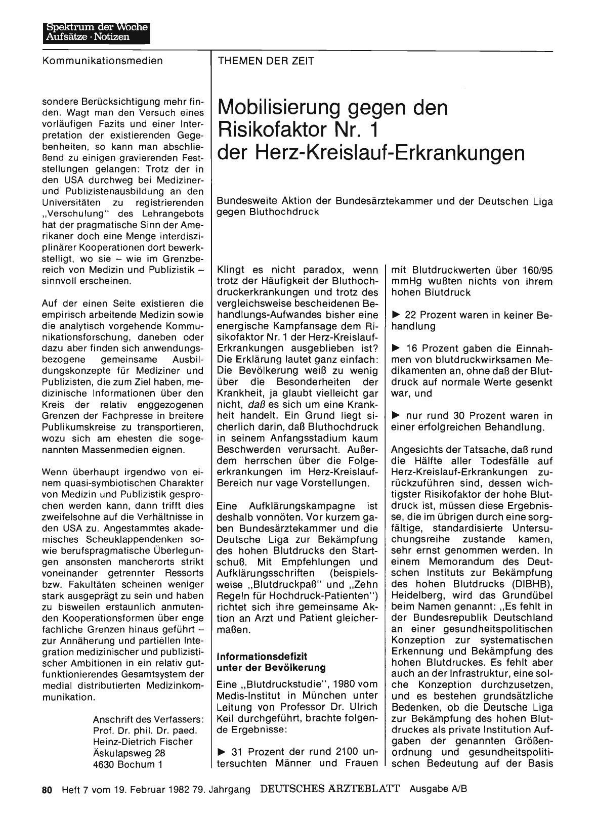 Vorschauseite 1: Mobilisierung gegen den Risikofaktor Nr. 1 der Herz-Kreislauf-Erkrankungen