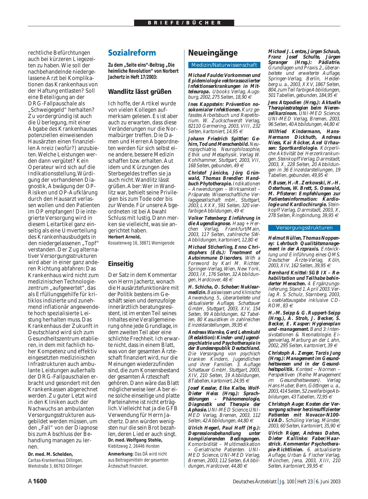 Vorschauseite 1: Sozialreform: Einseitig