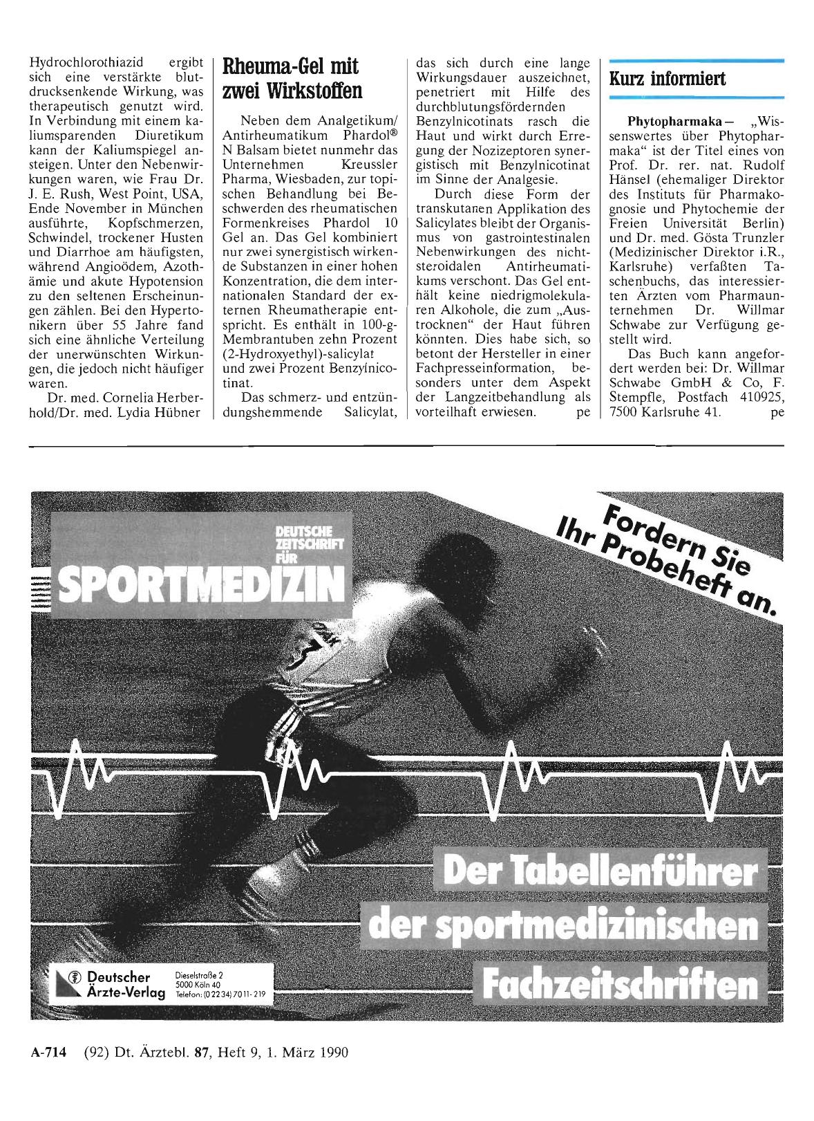 Vorschauseite 1: Rheuma-Gel mit zwei Wirkstoffen