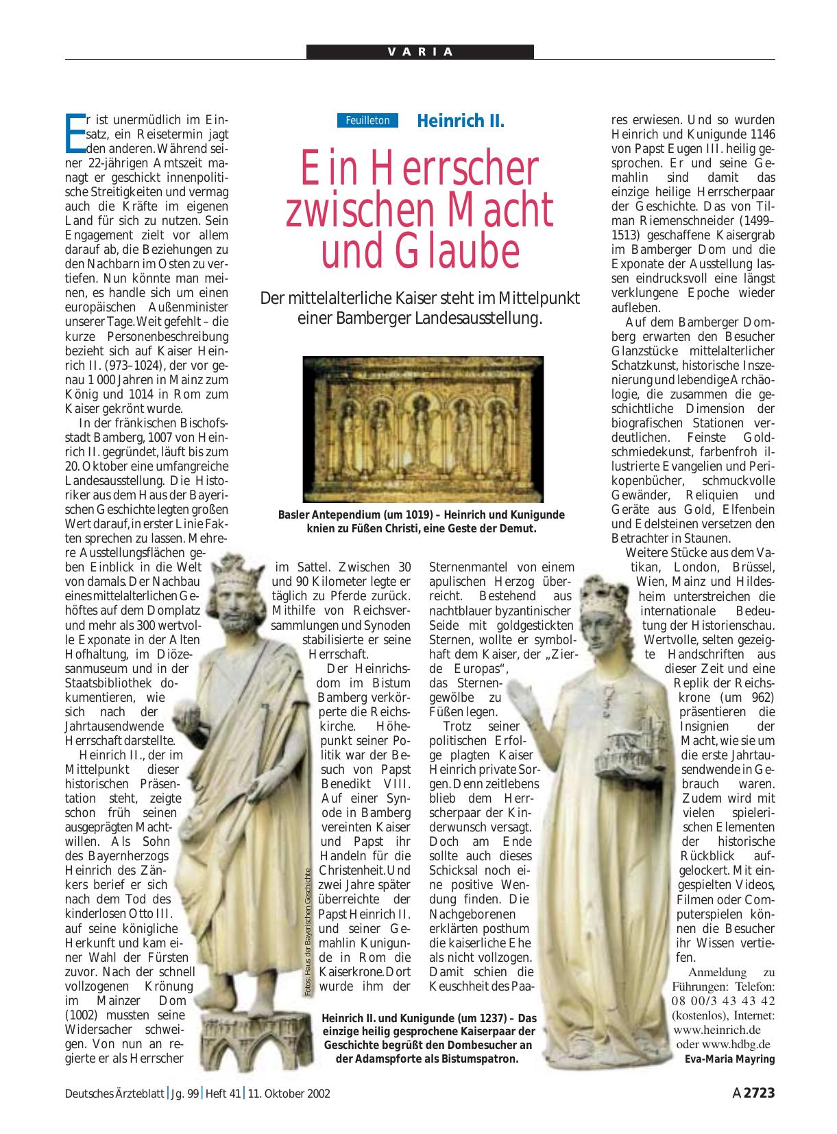 Vorschauseite 1: Heinrich II. : Ein Herrscher zwischen Macht und Glaube