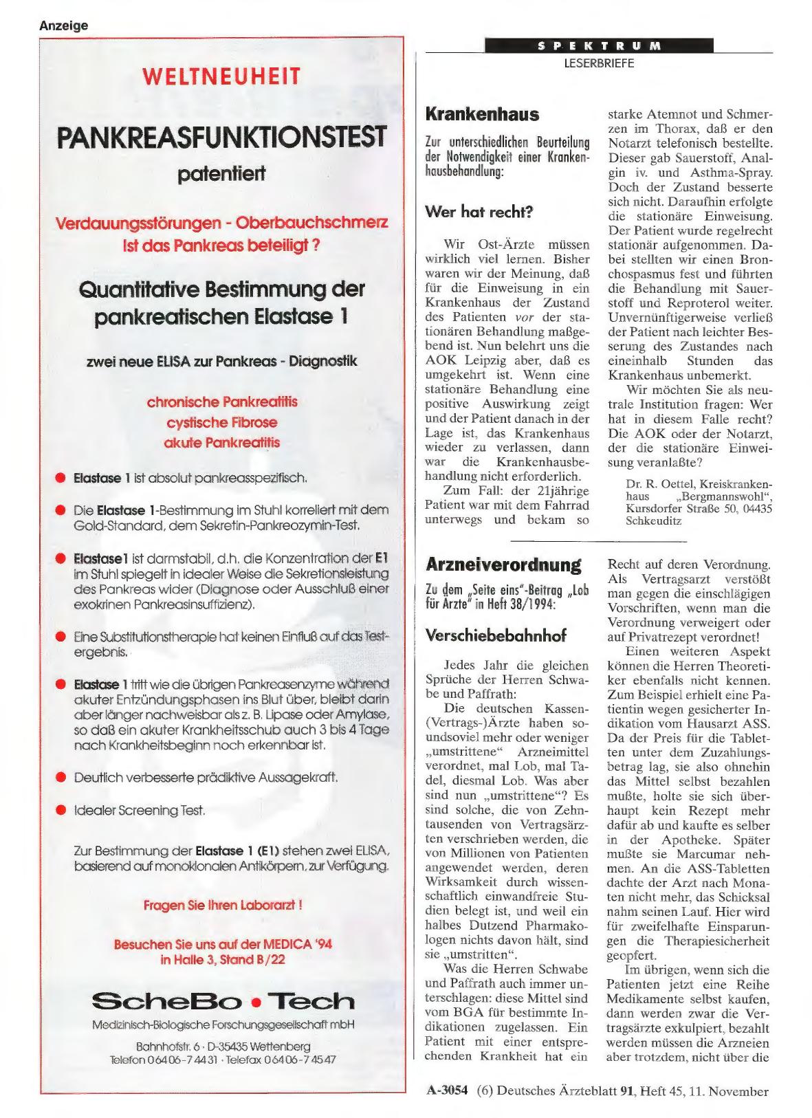 Vorschauseite 1: Krankenhaus: Wer hat recht?